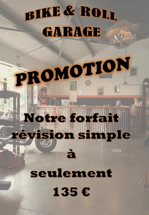 Promotion sur le forfait révision simple de motos à Saint-Paul 974, Saint-Paul, BIKE&ROLL Garage