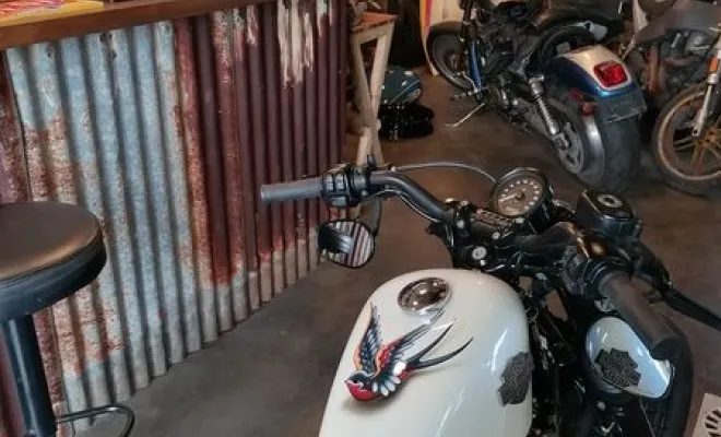 Customisation d'une moto Harley Davidson à La Réunion