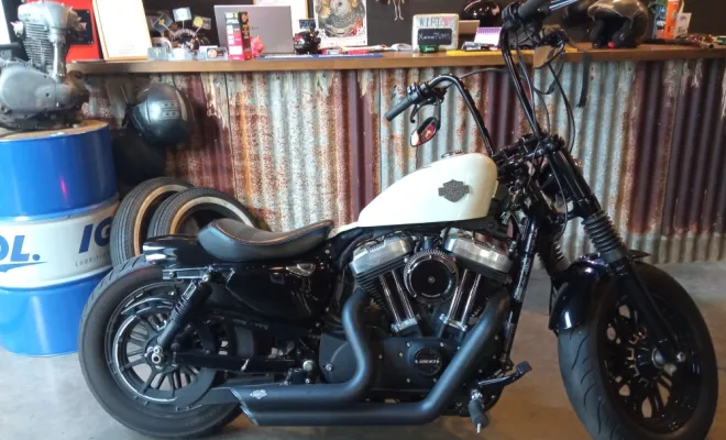 Customisation d'une moto Harley Davidson à La Réunion