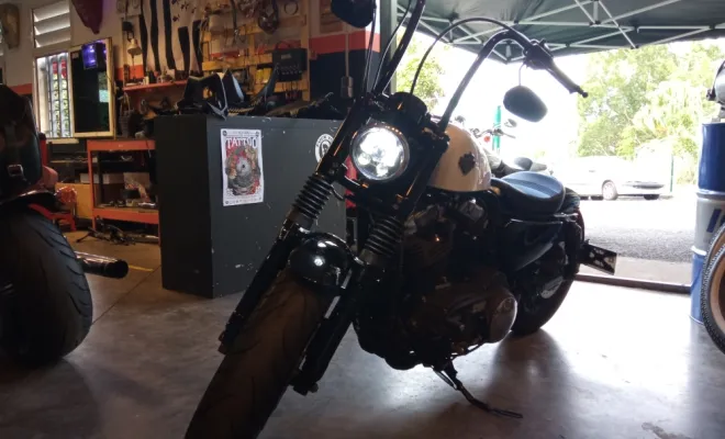 Customisation d'une moto Harley Davidson à La Réunion