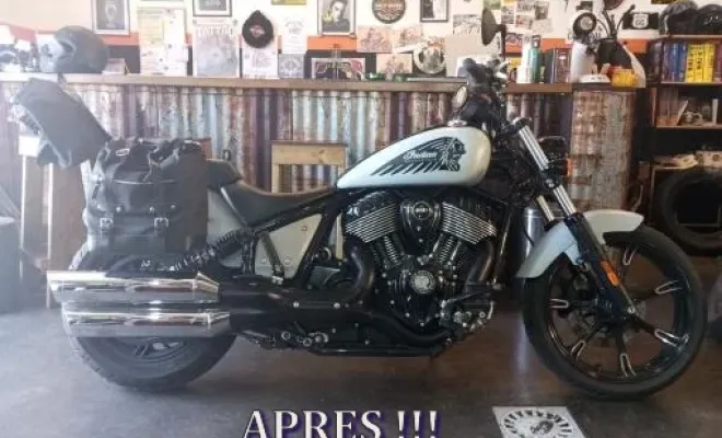 Peinture complète de moto Indian Chief à Saint-Paul, Saint-Paul, BIKE&ROLL Garage